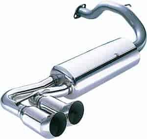 Civic 1.6L 1988-91 3Dr, Stainless Steel Muffler w/Aluminized Steel Painted Pipe