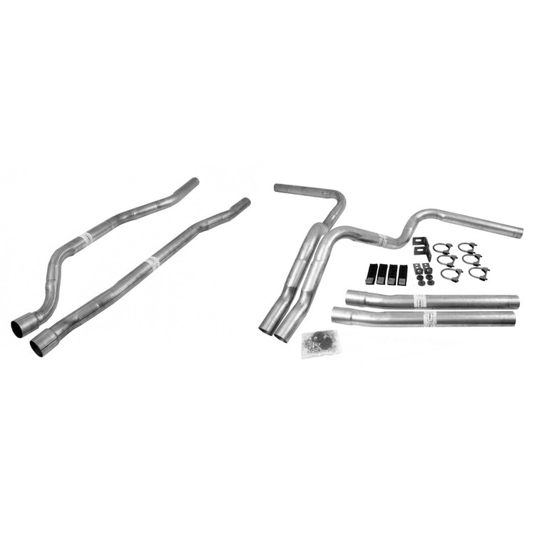 Exhaust System for 1973-1989 Chevrolet K10 Suburban, K20 Suburban, V10 Suburban, V20 Suburban, GMC K15/K1500 Pickup