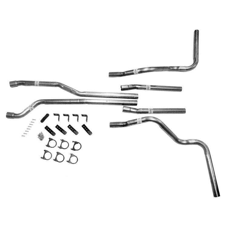 Exhaust System for 1975-1987 Chevrolet K5 Blazer, C10 Suburban, C20 Suburban, R10 Suburban, R20 Suburban, GMC C1500, C2500