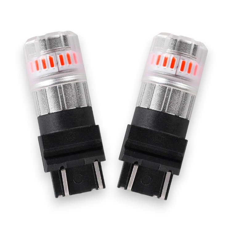 3121R ECO Series WT21W LED Light Bulbs, Red, Pair