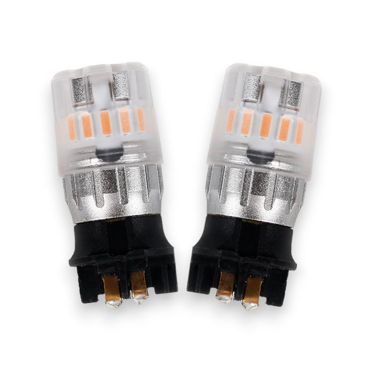 3124A ECO Series PWY24W LED Light Bulbs, Amber, Pair