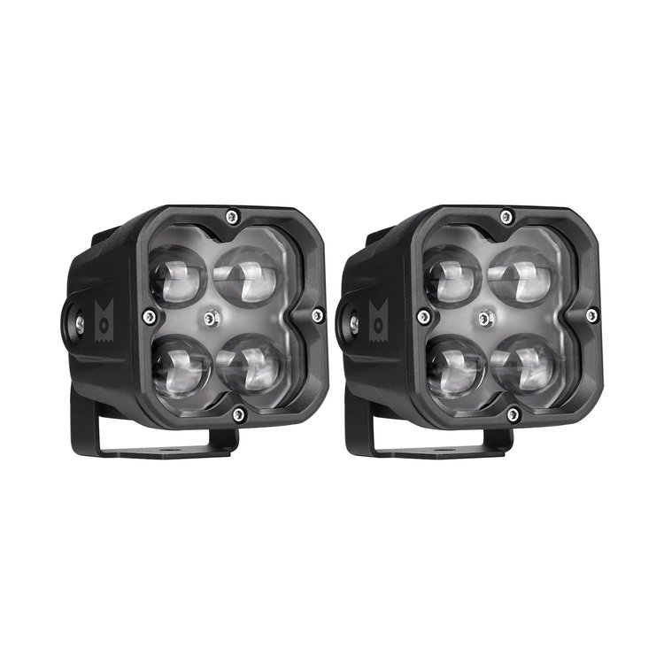 41012 Concept Series Pod, 3 in. Cube, Fog Light, U-Mount, Pair