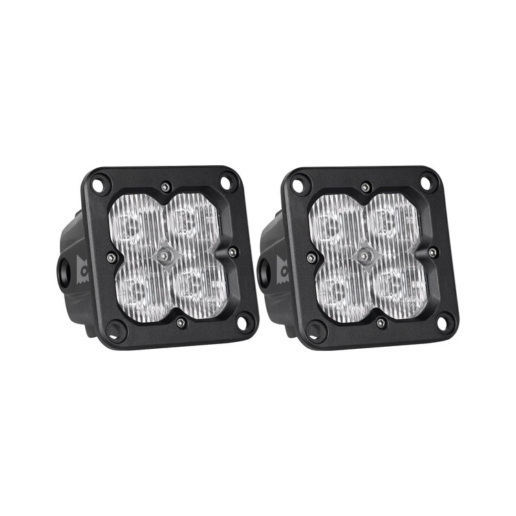 41122 Concept Series Pod, 3 in. Cube, Driving Beam, Flush-Mount, Pair