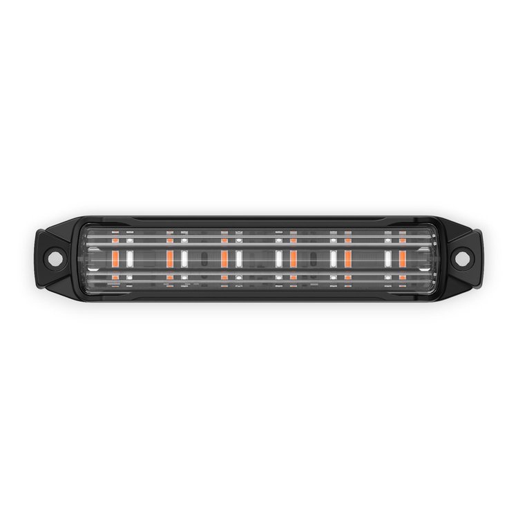 BB6010C BUILTBRIGHT Work Bar Strobe4, 4 in. LED Strobe Light, Amber/Blue