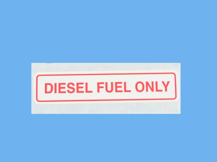 LABEL DIESEL FUEL ONLY