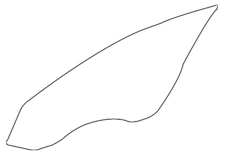 Front Door Glass for 2005-2008 Dodge Magnum, 2005-2010 Chrysler 300, 2006-2007 Dodge Charger [Left/Driver Side]
