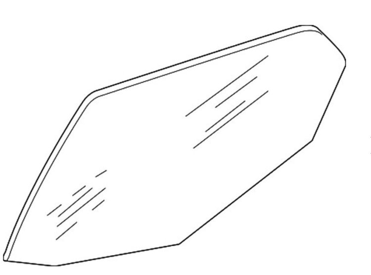 Rear Door Glass for 2005-2008 Dodge Magnum, 2005-2010 Chrysler 300, 2006-2007 Dodge Charger [Left/Driver Side]