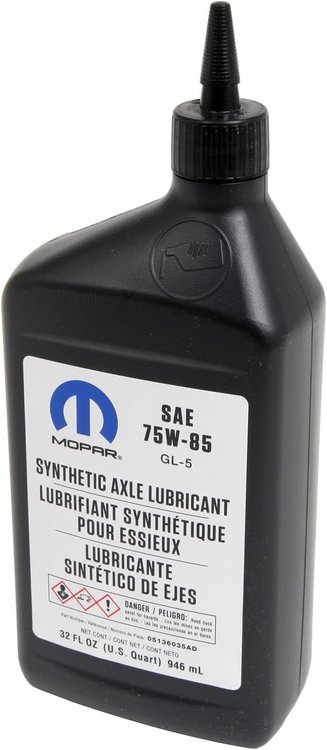 75W-85 Synthetic Gear Lubricant for 2011-2016 Jeep Grand Cherokee and Dodge Durango [1 Quart]