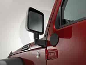 Mirror Relocation Brackets 2007-13 Jeep Wrangler 2-Door/4-Door