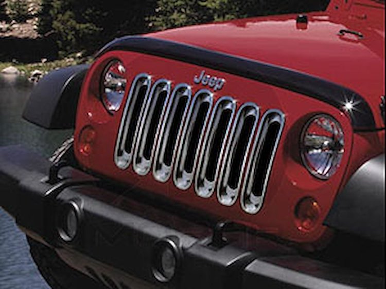 Grille Applique 2007-12 Jeep Wrangler 2-Door/4-Door