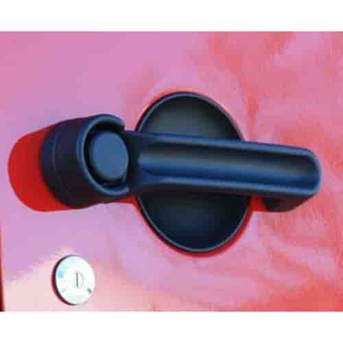 Black Door Handle Guards 2007-12 Jeep Wrangler 4-Door