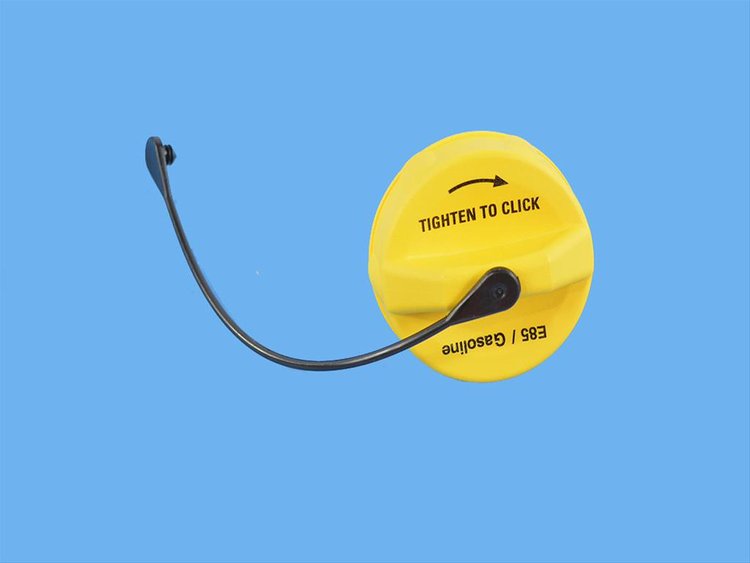 FUEL CAP YELLOW PLASTIC