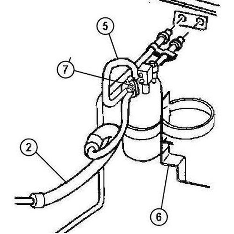 A/C Suction Line drier Fits 2000-01 Jeep Cherokee 2.5L/4.0L See Item #5 In the Photo