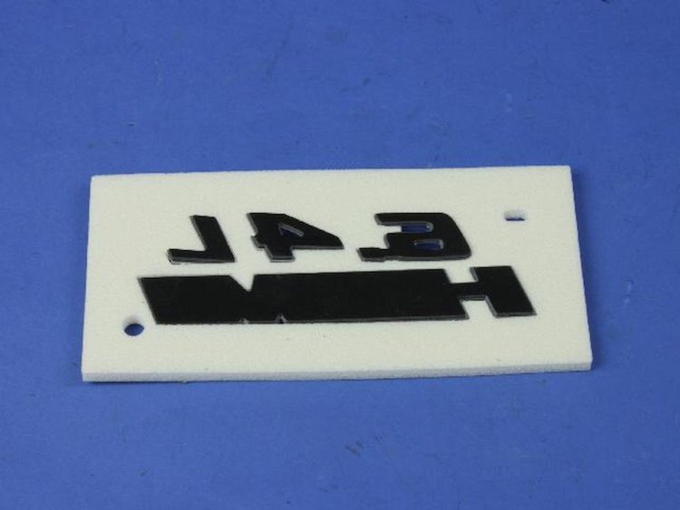 NAMEPLATE FRONT FENDER
