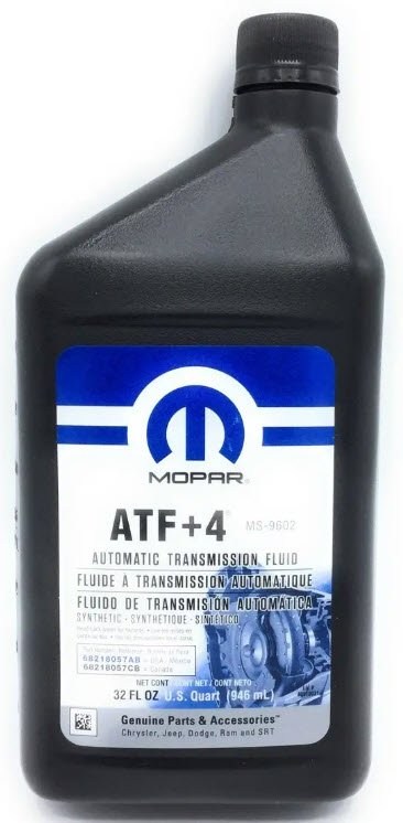 ATF+4 Automatic Transmission Fluid Fits Select Dodge, Jeep and Ram Models [1 Quart]