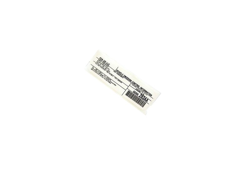 VEHICLE EMISSION LABEL