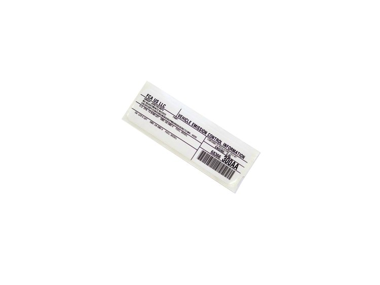VEHICLE EMISSION LABEL