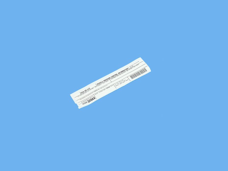 VEHICLE EMISSION LABEL