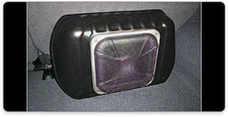 Single 10" Square Subwoofer 2007-10 Jeep Wrangler 2-Door