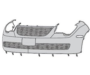 Front End Cover 2005-08 Chrysler Crossfire Coupe/Roadster