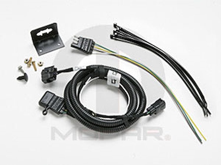 Trailer Tow Wiring Harness Kit 2005-06 Jeep Wrangler 2-Door/Unlimited