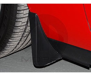Front Molded Splash Guard Kit Fits Select Dodge Challenger Models [Black]