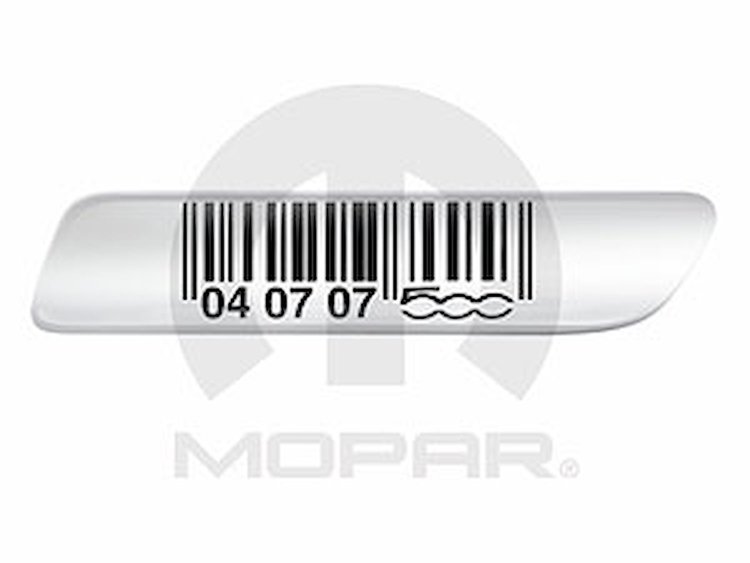 Body Side Molding Inserts 2012 Fiat 500 Cabrio/Coupe