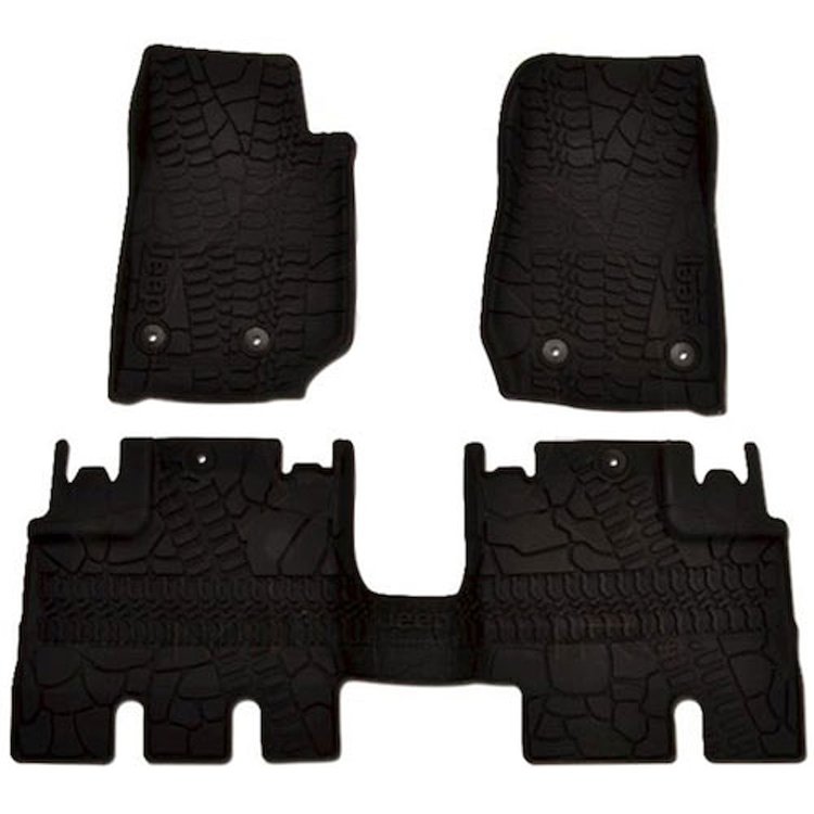 Slush-Style Floor Mats 2014-15 Jeep Wrangler Unlimited 4 Door