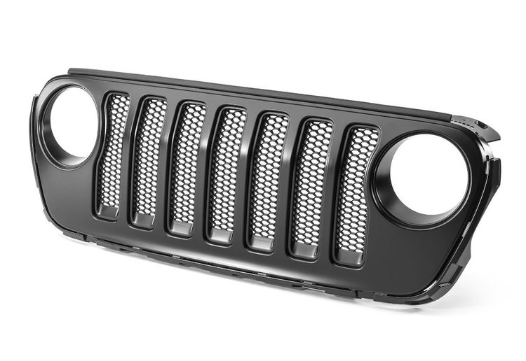 Satin Black Grille for 2018 Jeep Wrangler JL