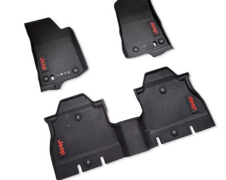 All-Weather Floor Mats for 2018 Jeep Wrangler JL Unlimited 4-Door