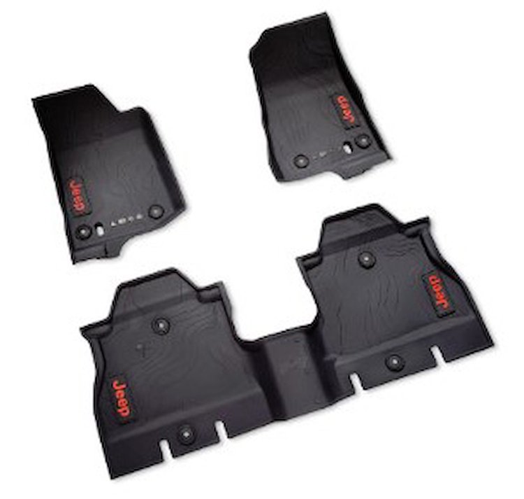 All-Weather Floor Mat Set Fits Select Jeep Wrangler JLU