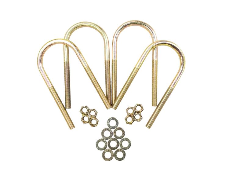Round U-Bolts 1/2" Diameter 7" Length