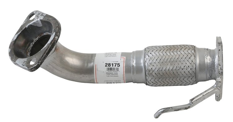 28175 Prebent Exhaust Pipe; 2008-2012 Honda Accord Front