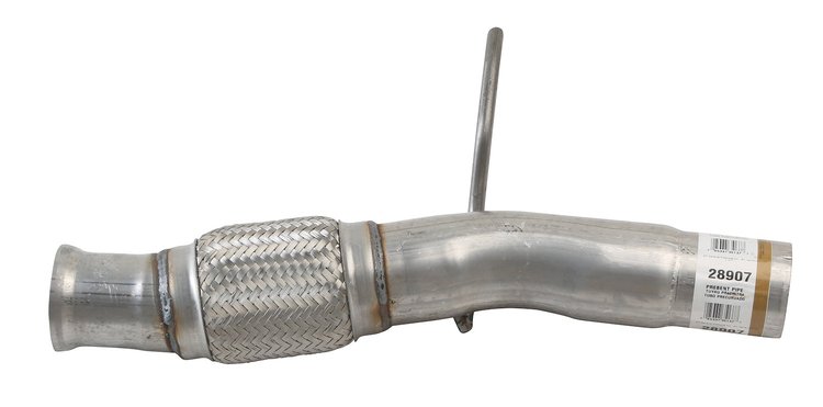 28907 Prebent Exhaust Pipe; 2015-2020 Chevrolet Tahoe Center, 2015-2019 GMC Yukon Center