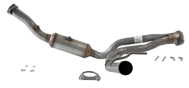 3651 Muffler - Truck EX HD; 2.5 In. Inlet; 2.5 In. Outlet; C/CR Config.; 29 In. Body; 36 In. OAL; OE comparable
