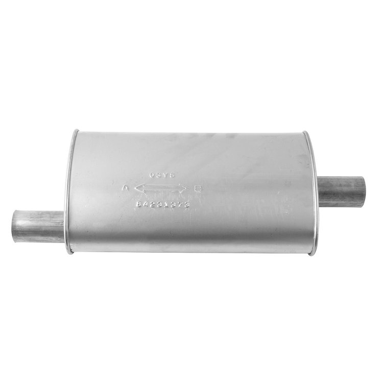 3737SL Muffler - Enforcer II; 2.000 In. Inlet; 2 In. Outlet; 16.000 In. Body; 23.000 In. OAL; OE comparable