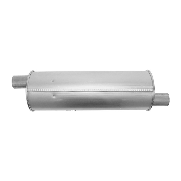 3742 Muffler - Enforcer II; 2.000 In. Inlet; 2 In. Outlet; 18.000 In. Body; 24.000 In. OAL; OE comparable