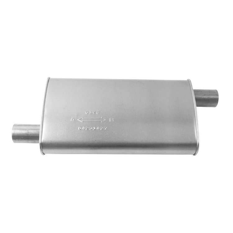 3746SL Muffler - Enforcer II; 2.250 In. Inlet; 2.25 In. Outlet; 19.000 In. Body; 26.000 In. OAL; OE comparable