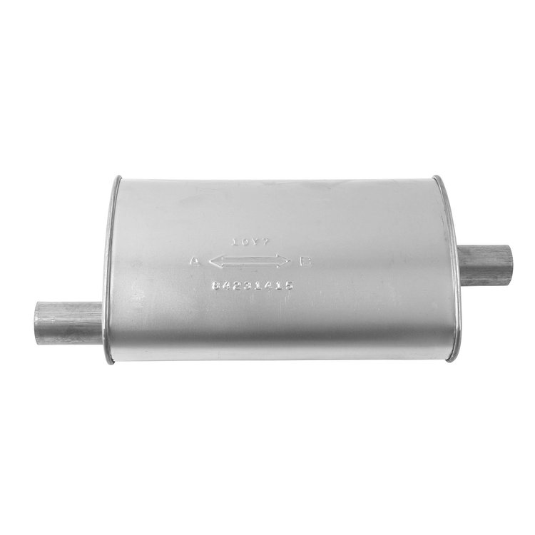 3751SL Muffler - Enforcer II; 1.750 In. Inlet; 1.75 In. Outlet; 15.000 In. Body; 21.000 In. OAL; OE comparable