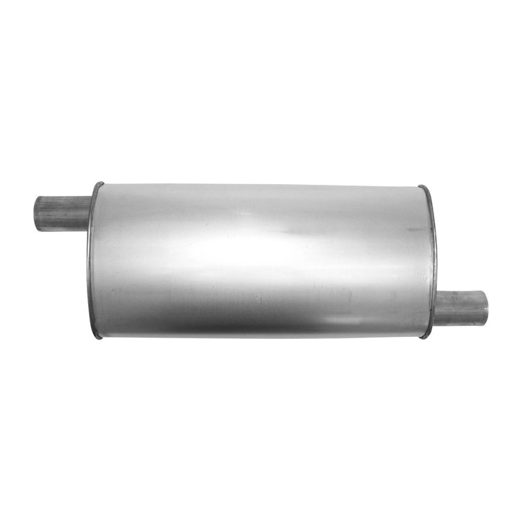 3757 Muffler - Enforcer II; 2.000 In. Inlet; 2 In. Outlet; 19.000 In. Body; 26.000 In. OAL; OE comparable
