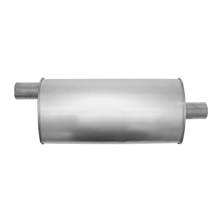 3762 Muffler - Enforcer II; 2.250 In. Inlet; 2.25 In. Outlet; 19.000 In. Body; 26.000 In. OAL; OE comparable