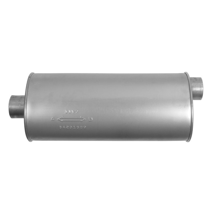 3803 Muffler - Enforcer II; 3.000 In. Inlet; 3 In. Outlet; 21.000 In. Body; 25.500 In. OAL; OE comparable