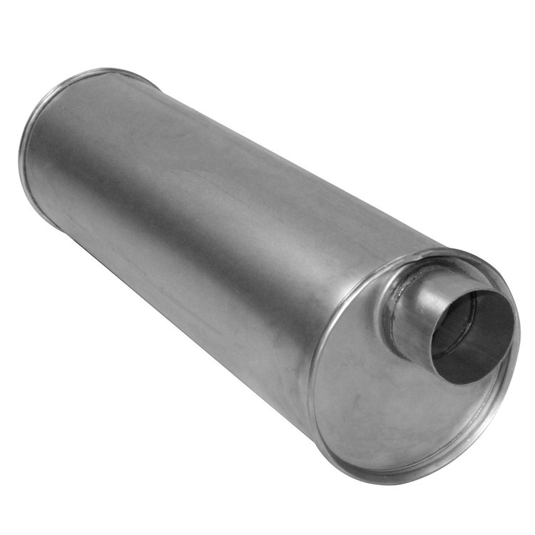 3805 Muffler - Enforcer II; 2.500 In. Inlet; 2.5 In. Outlet; 24.000 In. Body; 28.000 In. OAL; OE comparable
