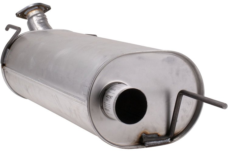 40297 Exhaust Muffler Assembly; 2017-2019 Nissan Armada Front, 2016-2020 INFINITI QX80 Front