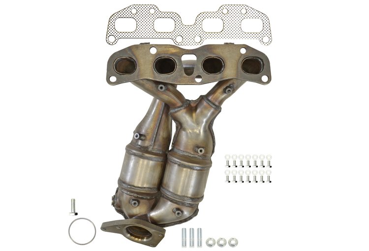 4272 Muffler - Heavy Duty; 2.5 In. Inlet; 2.5 In. Outlet; 180° Config.; 26 In. Body; 32 In. OAL; OE comparable