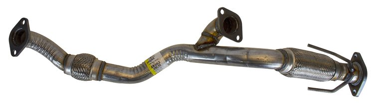 48363 Prebent Exhaust Pipe; 2011-2013 Kia Sorento Front, 2010-2012 Hyundai Santa Fe Front