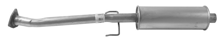 48678 Prebent Exhaust Pipe; 2008-2012 Honda Accord, 2008-2012 Honda Accord Center