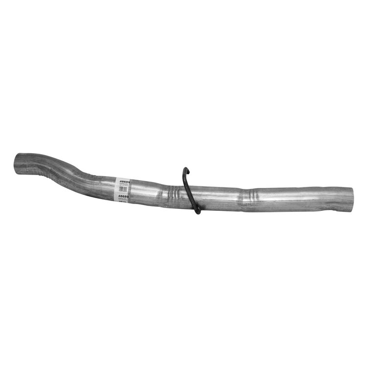 48689 Prebent Exhaust Pipe; 2001-2003 Chevrolet Silverado 1500 HD Left, GMC Sierra 1500 HD Left