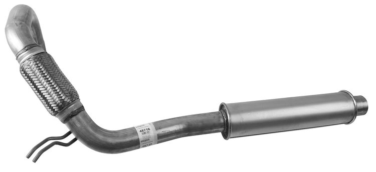 48716 Prebent Exhaust Pipe; Fits Select Dodge/Chrysler/Ram/Volkswagen