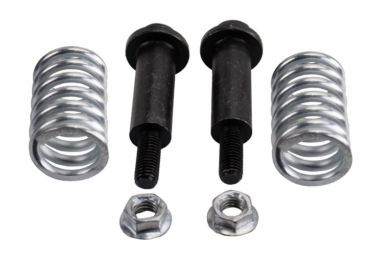 4939 Exhaust Spring Bolt Kit; 2017-2023 Subaru Crosstrek Converter To Resonator, Impreza Converter To Resonator